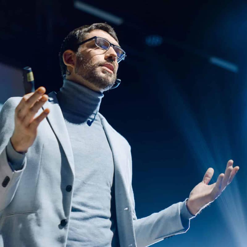 Featured speaker on stage | ESI Show