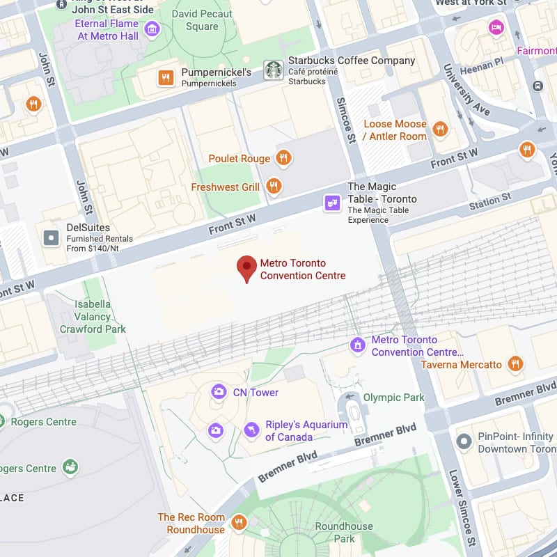Map of the Metro Toronto Conference Centre location | ESI Show