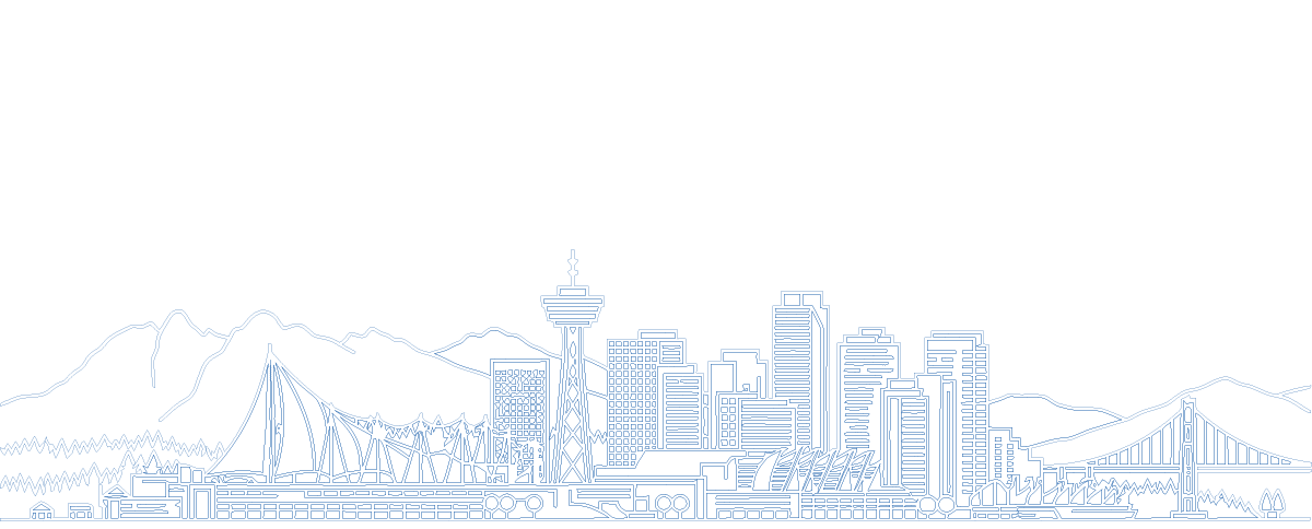 Line art visual of the city | ESI Show Vancouver