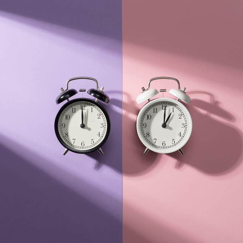 Métaphore avec horloges pour traitements professionnels de la peau | ESI Show