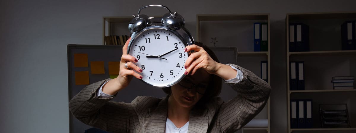 Spa & Clinic Business owner holding clock with no free time | ESI Show
